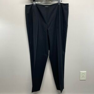 NWOT Lafayette New York Stretch Wool Flat Front Side Zip Trouser Pants 14
